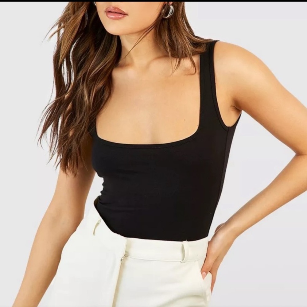 Square neck top